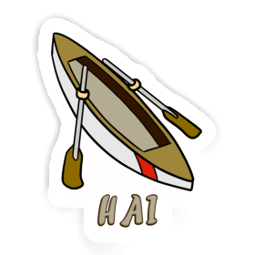 Sticker Hai Ruderboot Image