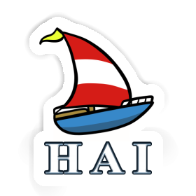 Segelboot Sticker Hai Image