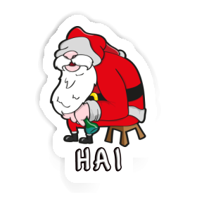 Weihnachtsmann Sticker Hai Image