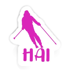 Autocollant Hai Skieuse Image
