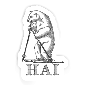 Sticker Hai Skifahrer Image
