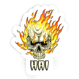 Hai Sticker Totenkopf Image