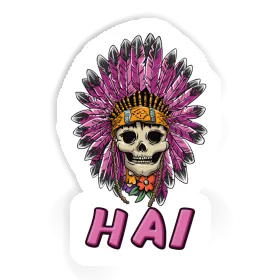Damen Totenkopf Sticker Hai Image