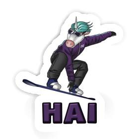 Aufkleber Hai Boarderin Image