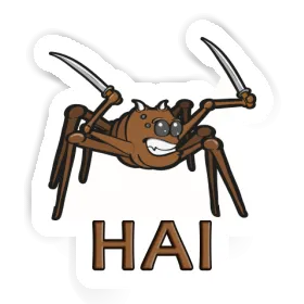 Aufkleber Hai Kampfspinne Image
