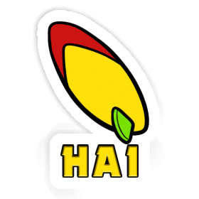 Sticker Hai Surfboard Image