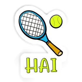 Hai Sticker Tennis Racket Image