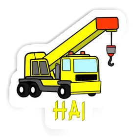 Hai Autocollant Grue Image