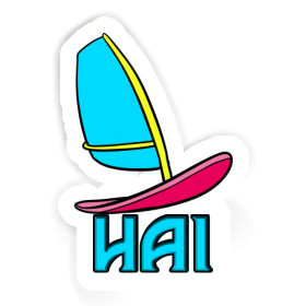 Sticker Hai Windsurfbrett Image