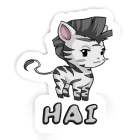 Hai Sticker Zebra Image