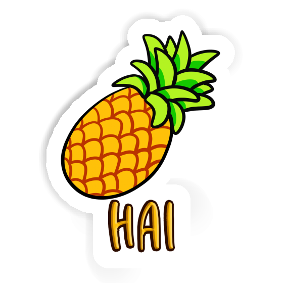 Ananas Aufkleber Hai Image