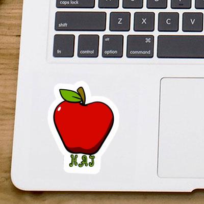 Aufkleber Apfel Hai Laptop Image