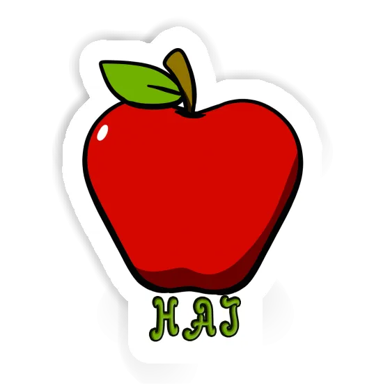 Aufkleber Apfel Hai Image