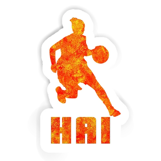 Sticker Hai Basketball Player Notebook Image