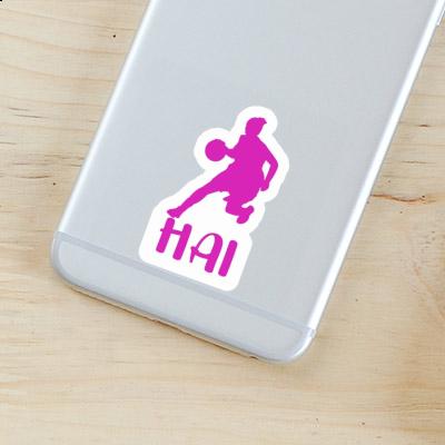 Sticker Basketballspielerin Hai Gift package Image