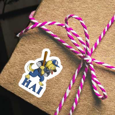 Sticker Hai Baseball-Hund Notebook Sticker Hai Baseball-Hund Notebook Image