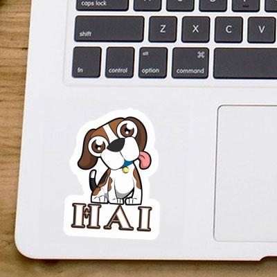Autocollant Beagle-Hund Hai Laptop Autocollant Beagle-Hund Hai Laptop Image