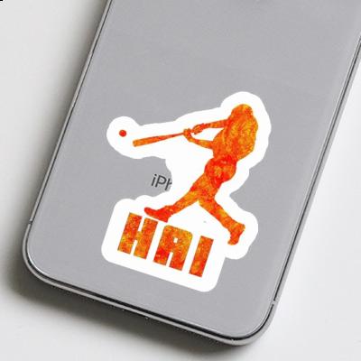 Sticker Hai Baseballspieler Gift package Image