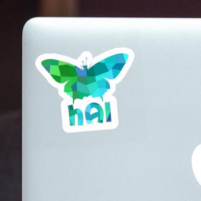Papillon Autocollant Hai Laptop Image