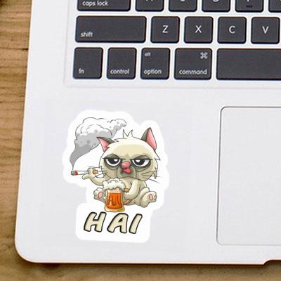 Hai Aufkleber Rauchende Katze Gift package Image