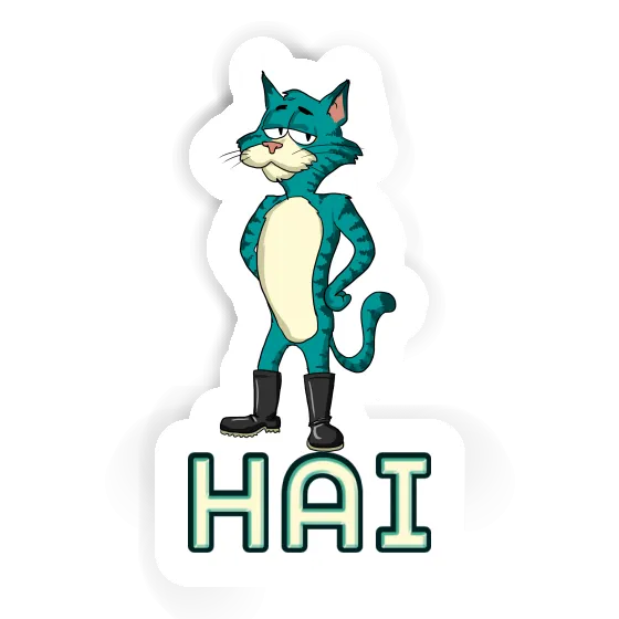Autocollant Hai Chat Notebook Autocollant Hai Chat Gift package Image