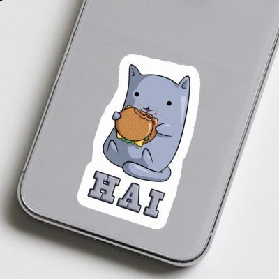Aufkleber Hai Hamburger-Katze Notebook Aufkleber Hai Hamburger-Katze Gift package Image