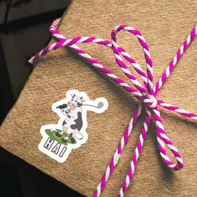 Autocollant Hai Vache Gift package Image