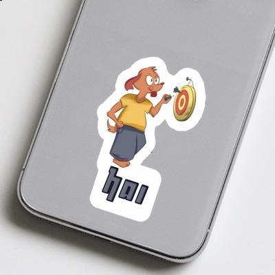 Autocollant Joueur de fléchettes Hai Notebook Autocollant Joueur de fléchettes Hai Gift package Image
