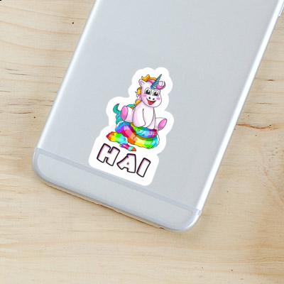 Sticker Hai Baby-Einhorn Notebook Image