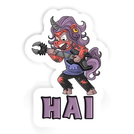 Rockendes Einhorn Sticker Hai Image