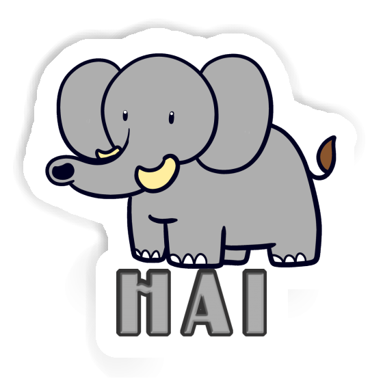 Hai Sticker Elephant Notebook Image