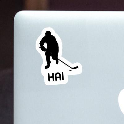 Eishockeyspieler Sticker Hai Image