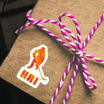 Hai Sticker Hockey Player Notebook Hai Sticker Hockey Player Gift package Image