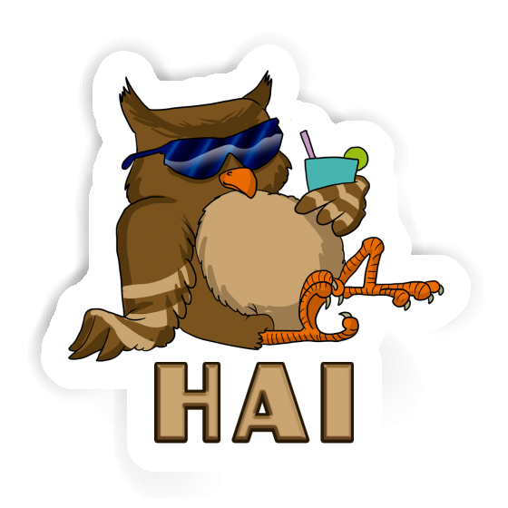 Hai Autocollant Hibou Notebook Image