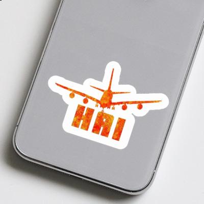 Autocollant Avion Hai Image