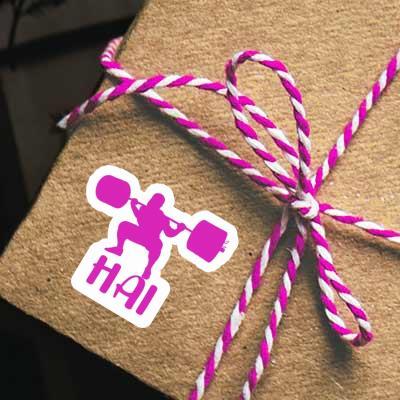Hai Sticker Weightlifter Gift package Image