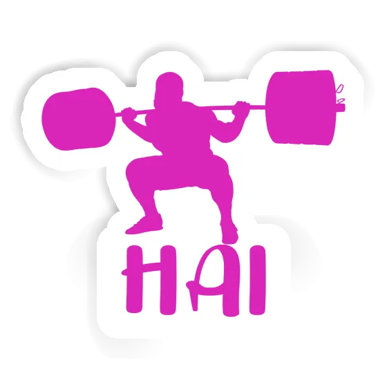 Hai Sticker Weightlifter Notebook Image