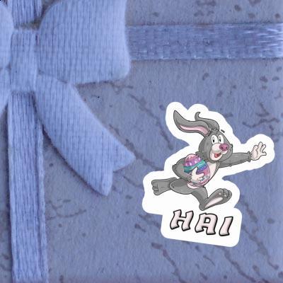 Rugby rabbit Sticker Hai Laptop Image