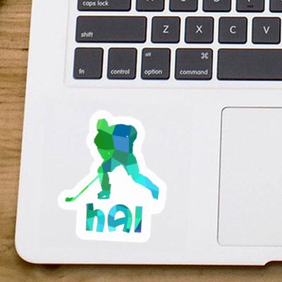 Sticker Hockey Player Hai Laptop Image