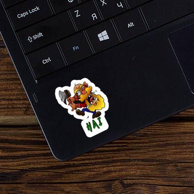 Aufkleber Hai Holzfäller Laptop Image