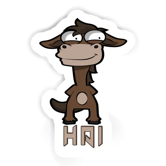 Sticker Pferd Hai Notebook Image