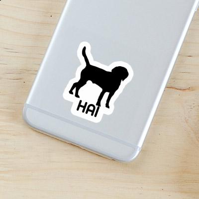 Chien Autocollant Hai Laptop Image
