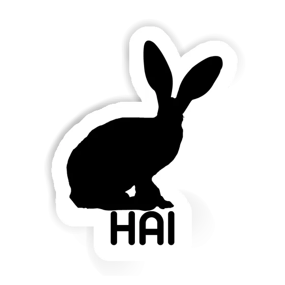 Rabbit Sticker Hai Notebook Image