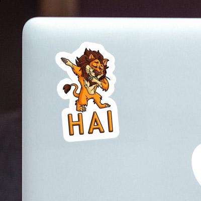 Hai Sticker Dabbing Lion Laptop Hai Sticker Dabbing Lion Laptop Image