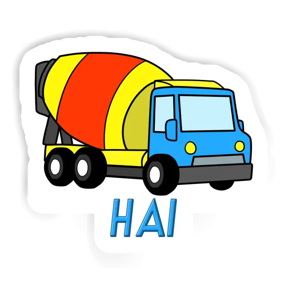 Sticker Mixer Truck Hai Gift package Image