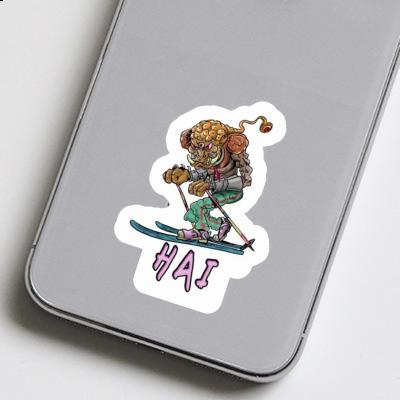 Hai Aufkleber Telemark-Skifahrer Laptop Hai Aufkleber Telemark-Skifahrer Laptop Image