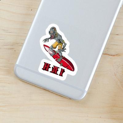 Hai Autocollant Surfeur Laptop Image
