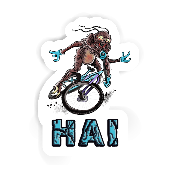 Sticker Mountainbiker Hai Gift package Image
