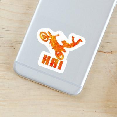 Hai Sticker Motocross Rider Notebook Image