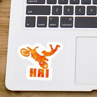 Hai Sticker Motocross Rider Notebook Image
